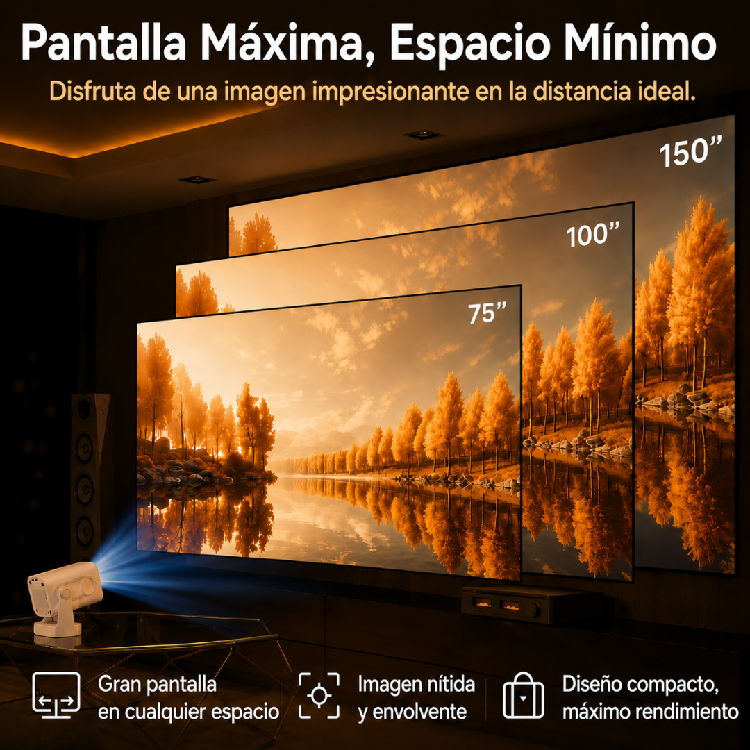 Mini Proyector Portátil HD 1080p